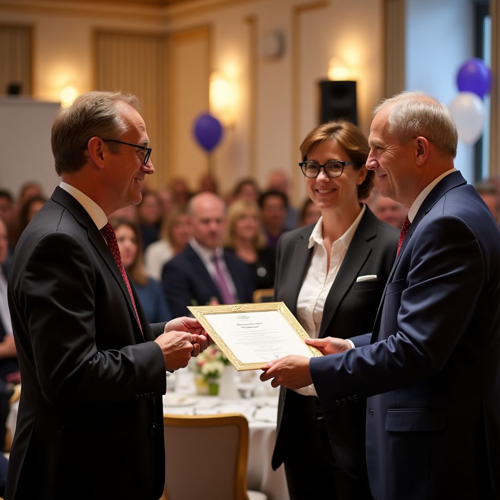 Certificaatuitreiking aan cursisten